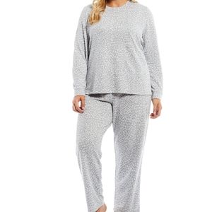 NWT XL Sleep Sense Pajama Set- Grey Heather Animal Print